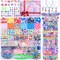 3200 Pieces Girls Toys Bracelet Making Kit, Unicorn/Mermaid Clay Beads Jewelry Activity Kit, DIY Crafts Birthday Christmas Gifts for Girls Ages 5 6 7 8 9 10 11 12 Years Old (Light Pink)